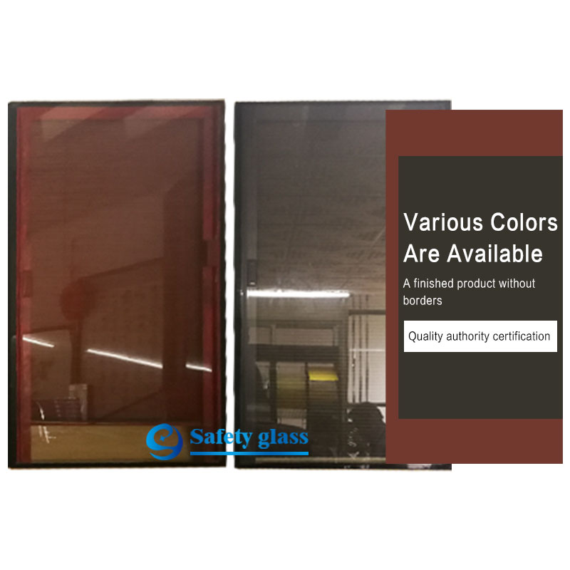 Openable glazed louvers High quality customized size Insulated glass double glazing with shutter with magnet blinds
