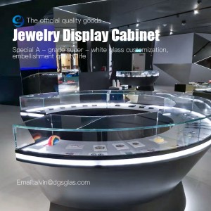 Customize jewelry display set luxury display cabinet and showcase for jewelry shop