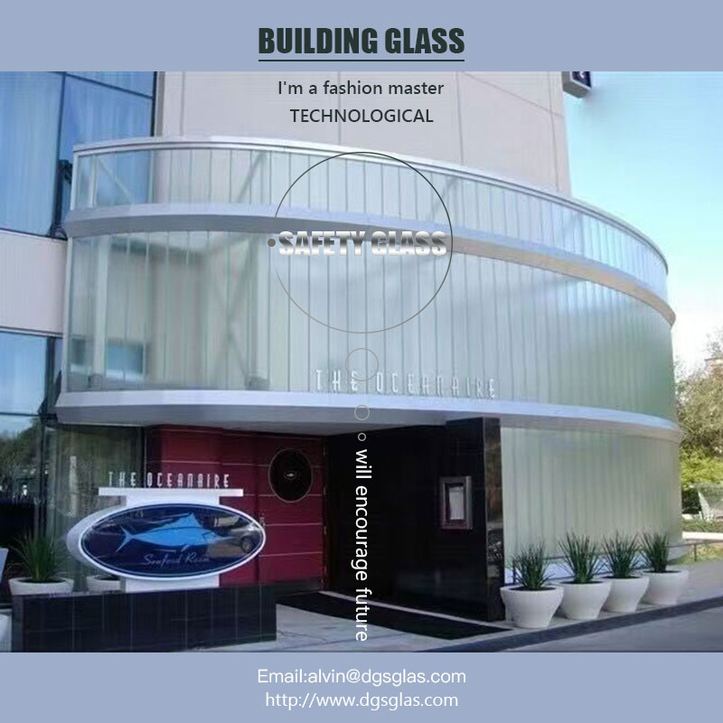 Light weight new building material l translucent U shaped channel profile glass price